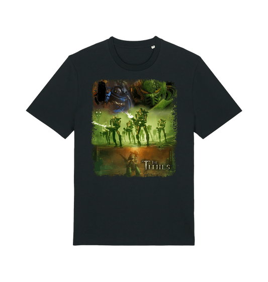 Black Printed T-shirt Front