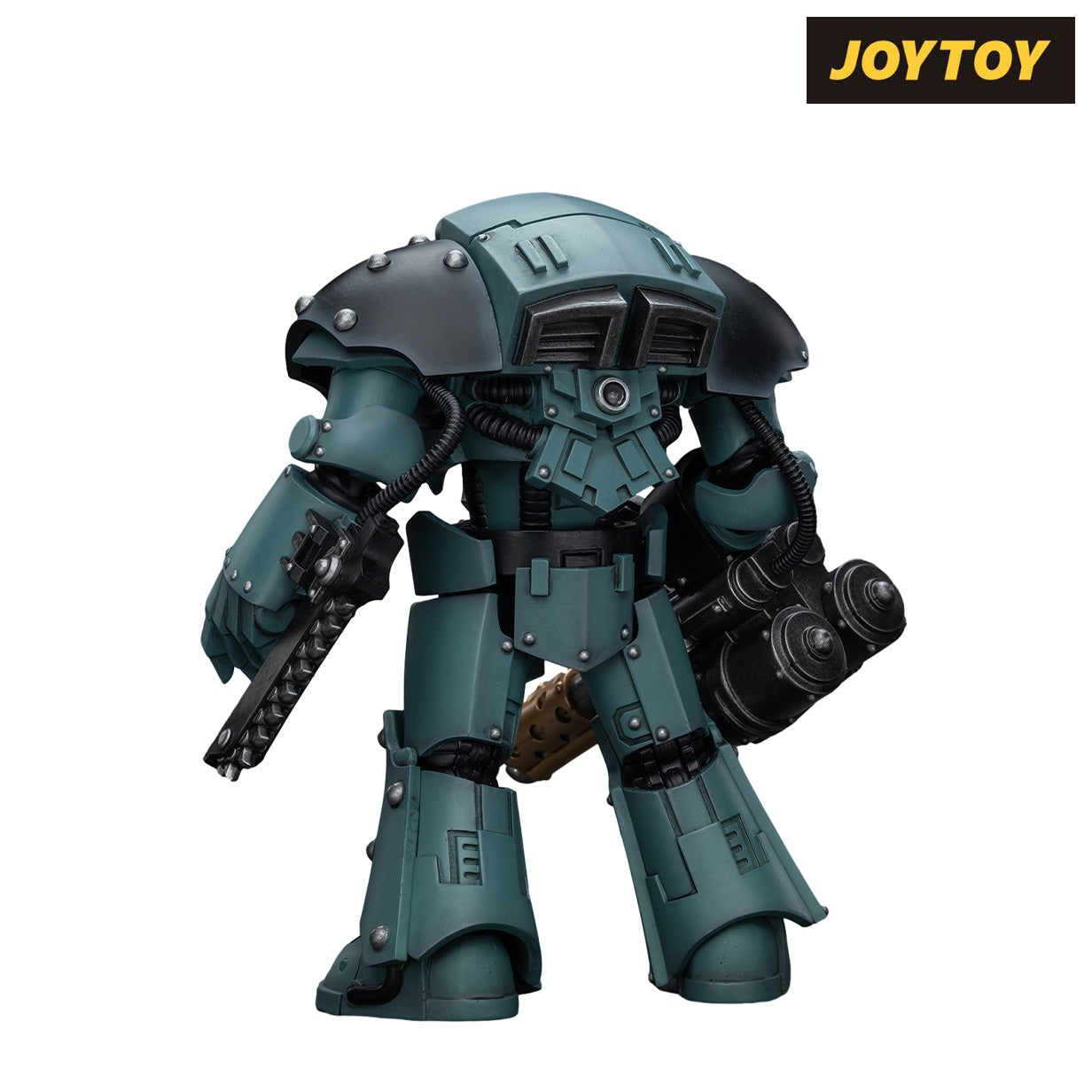 JoyToy Warhammer The Horus Heresy Action Figure - Sons of Horus Tartaros Terminator Squad Terminator with Heavy Flamer and Chainfist (1/18 Scale) Preorder