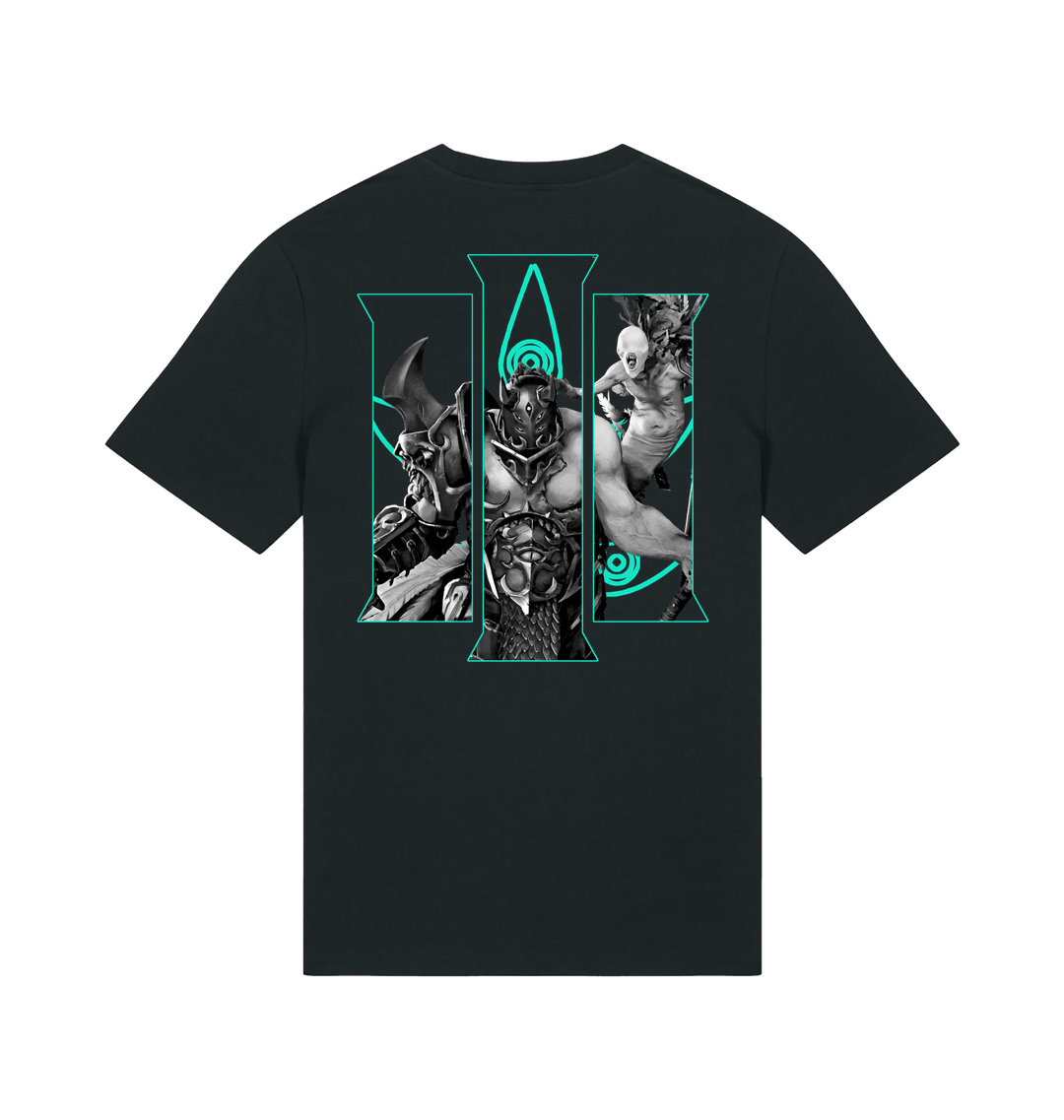 Black Printed T-shirt Back