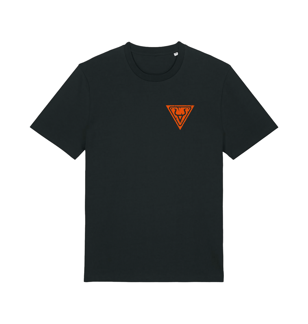 Black Printed T-shirt Front