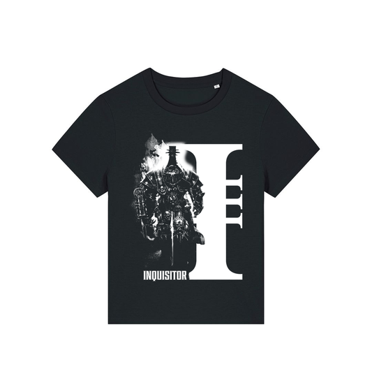 Black Printed T-shirt Front