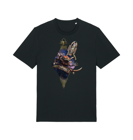 Black Printed T-shirt Front