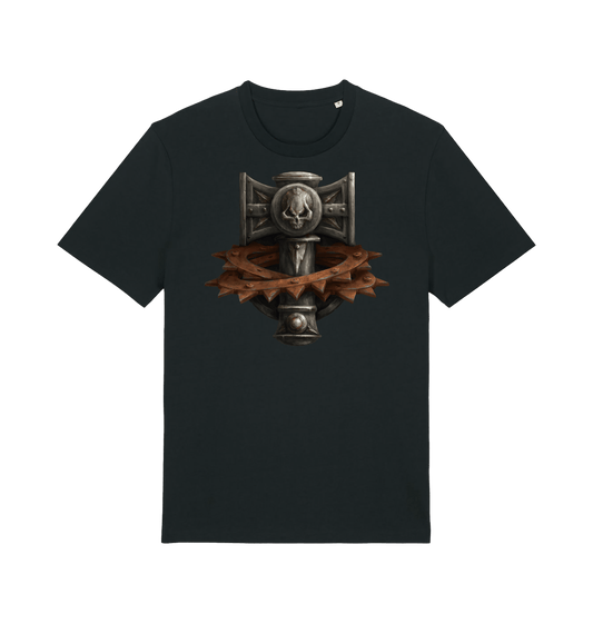 Black Printed T-shirt Front