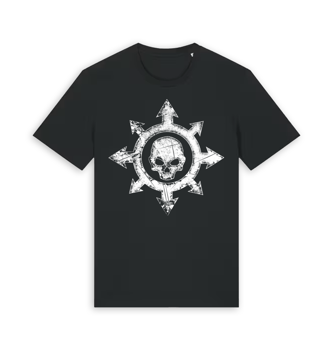 Black Printed T-shirt Front
