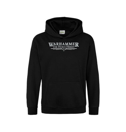 Deep Black Printed Kids Hoodie