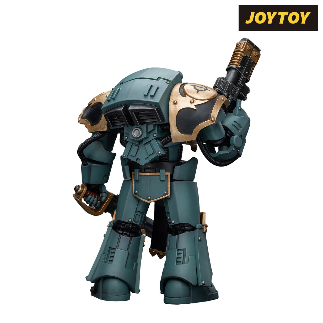 JoyToy Warhammer The Horus Heresy Action Figure - Sons of Horus Tartaros Terminator Squad Sergeant with Volkite Charger and Power Sword (1/18 Scale) Preorder