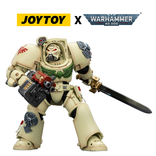 JoyToy Warhammer 40,000 Action Figure - Dark Angels, Terminator 1 with Power Sword and Storm Bolter (1/18 Scale) Preorder