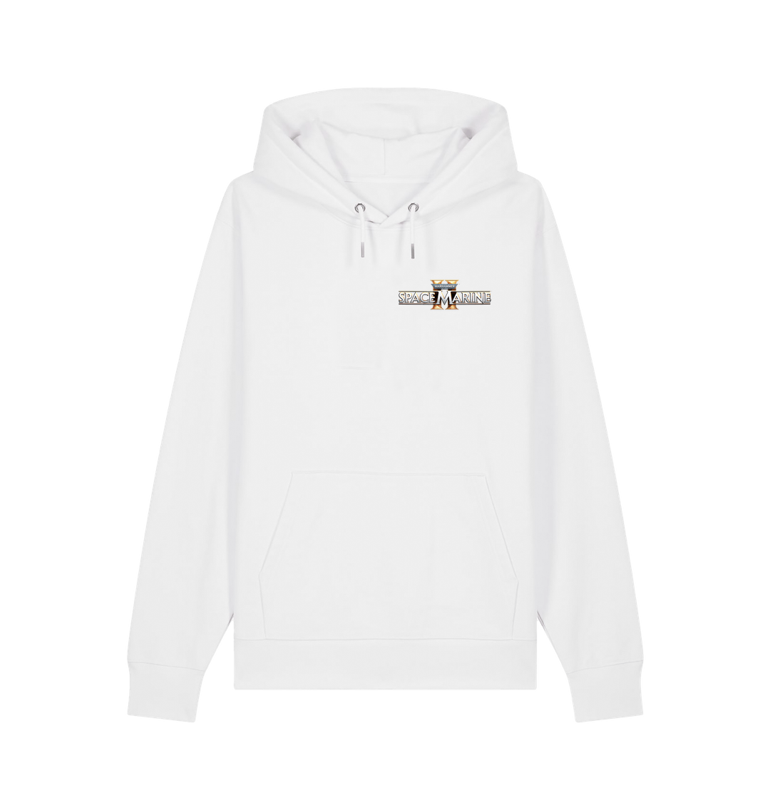 White Premium Space Marine 2 Eternal Service White Hoodie
