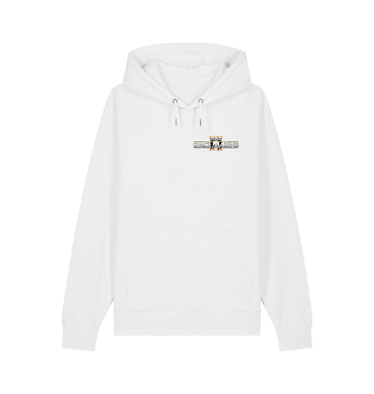 White Premium Space Marine 2 Eternal Service White Hoodie