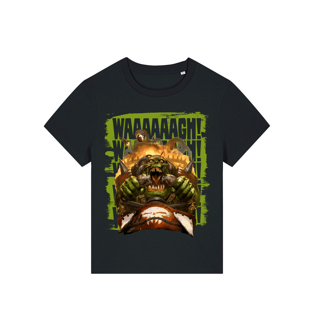 Black Printed T-shirt Front