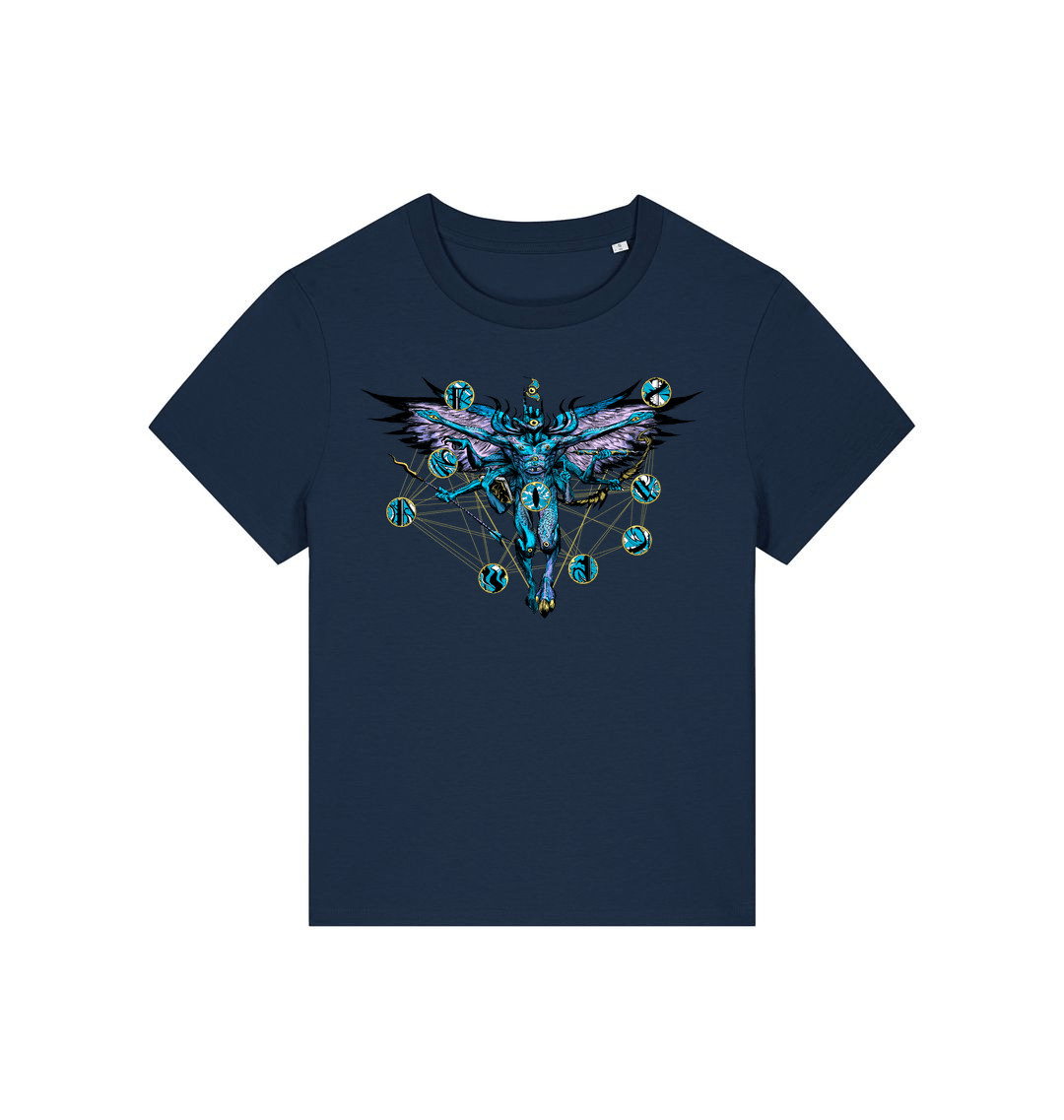 French Navy Printed T-shirt Front