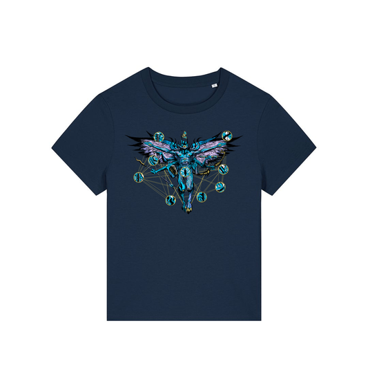 French Navy Printed T-shirt Front