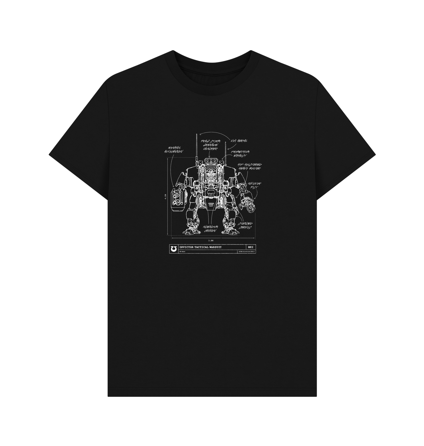 Black Ultramarines Invictor Warsuit T Shirt