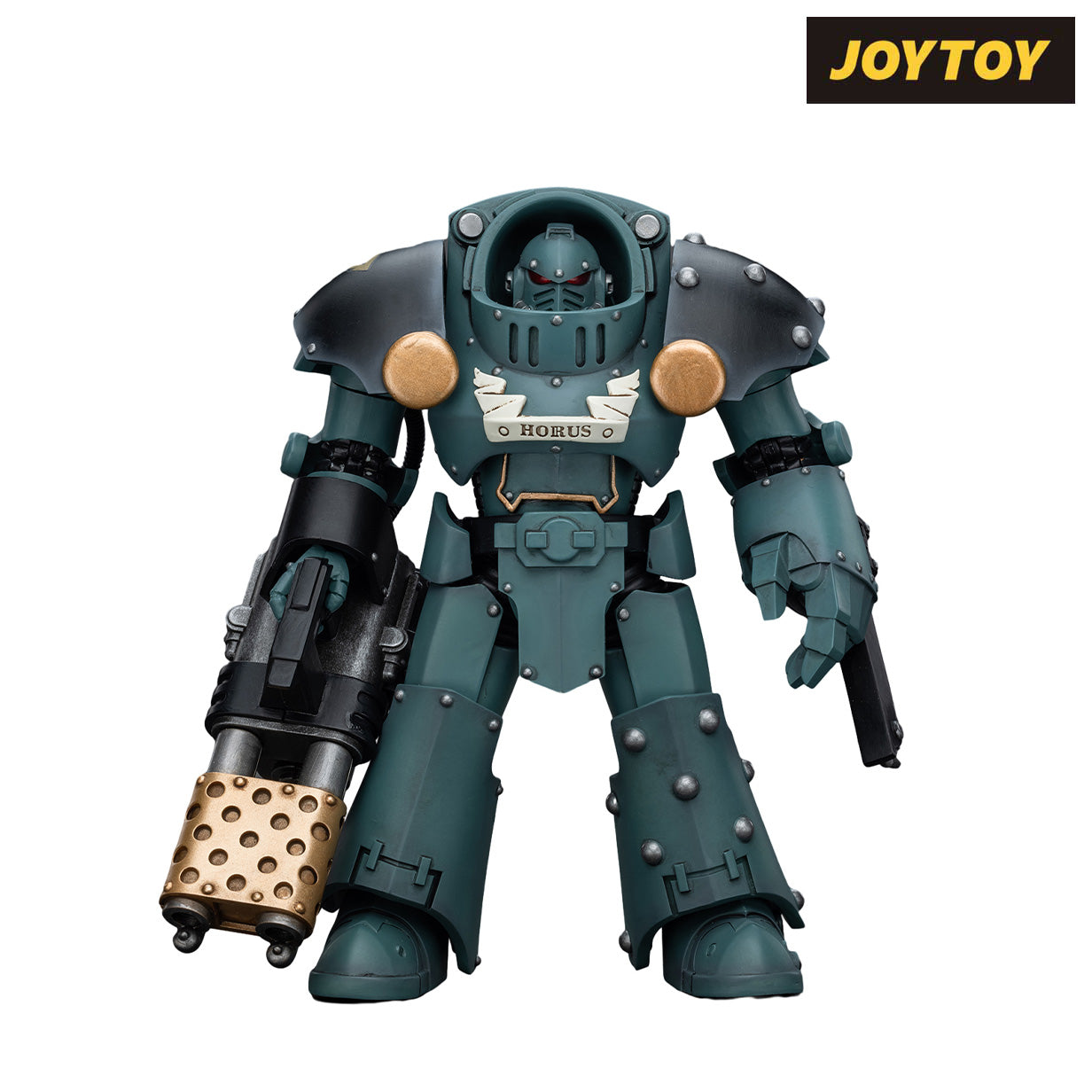 JoyToy Warhammer The Horus Heresy Action Figure - Sons of Horus Tartaros Terminator Squad Terminator with Heavy Flamer and Chainfist (1/18 Scale) Preorder