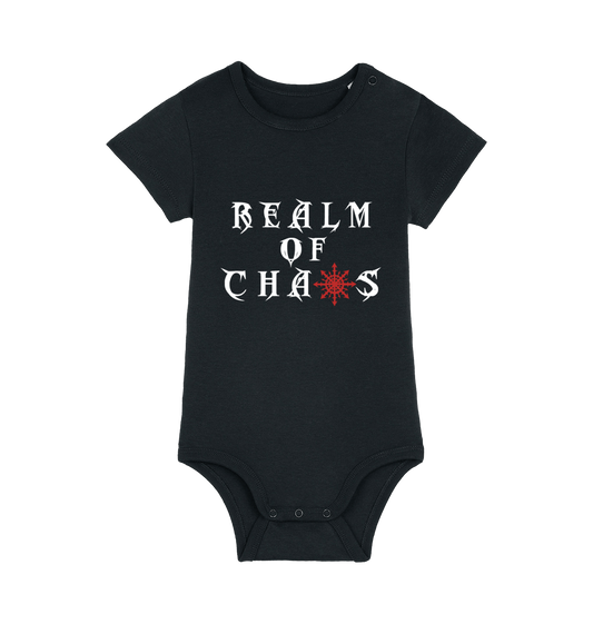 Black Printed baby grow