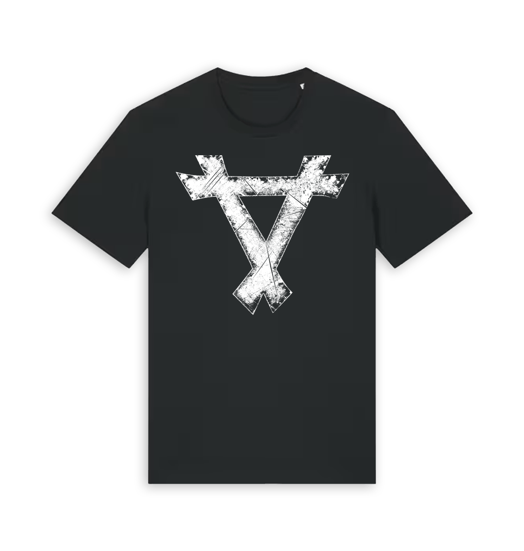 Black Printed T-shirt Front
