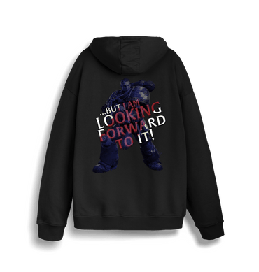 Black Printed Sweater Back