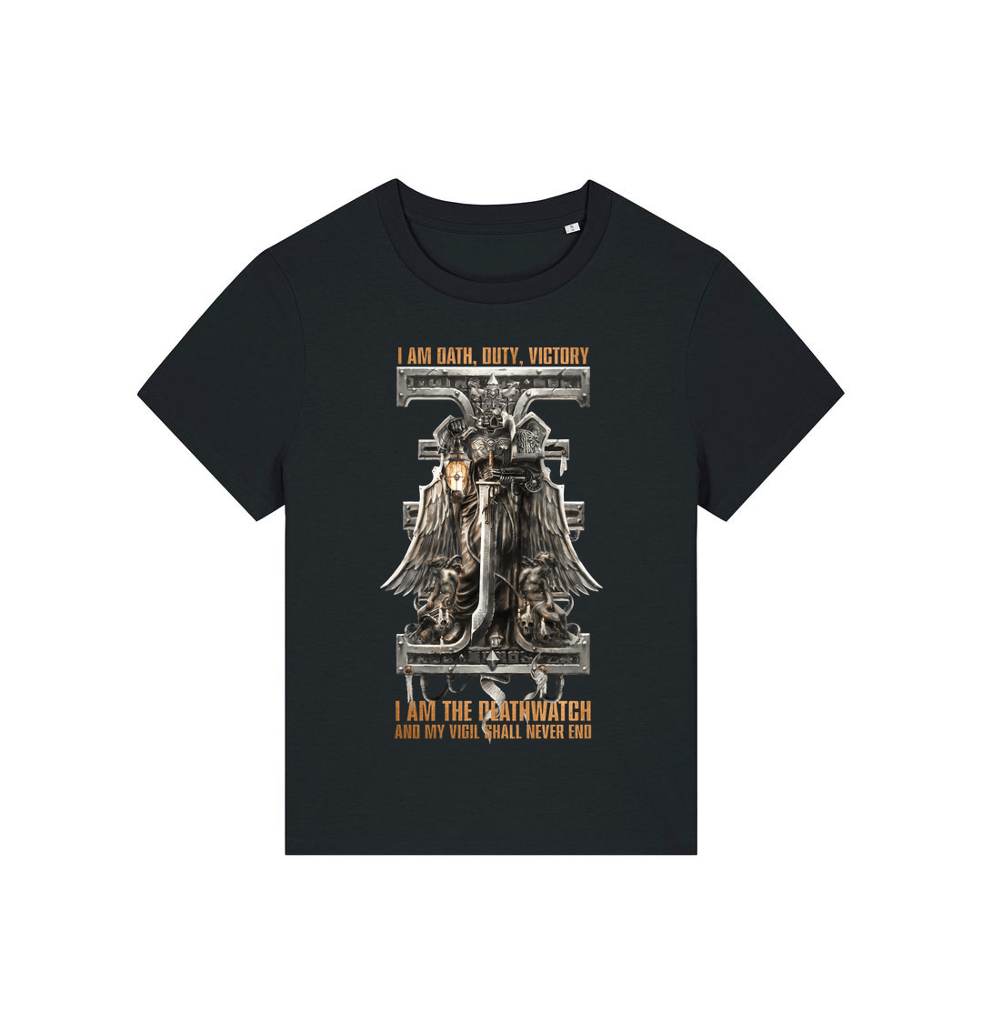 Black Printed T-shirt Front