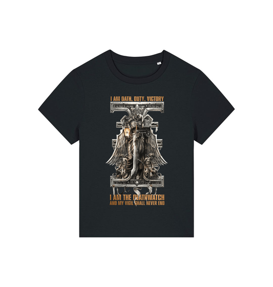 Black Printed T-shirt Front