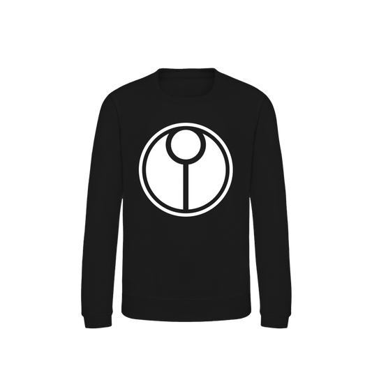 Deep Black Printed Sweater