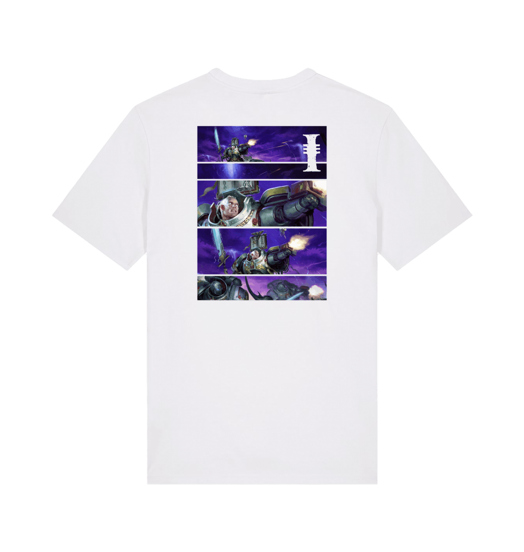 White Printed T-shirt Back