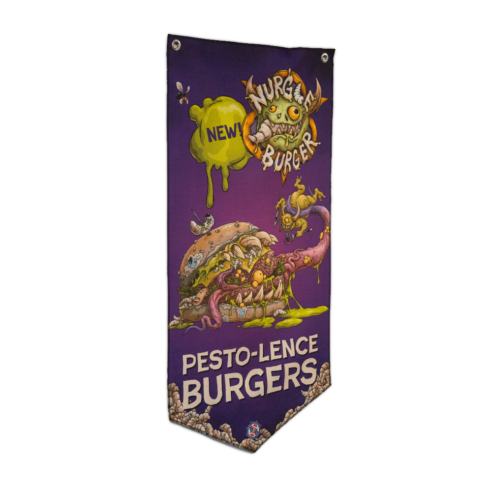 Blood Bowl Nurgle Burger Wall Banner