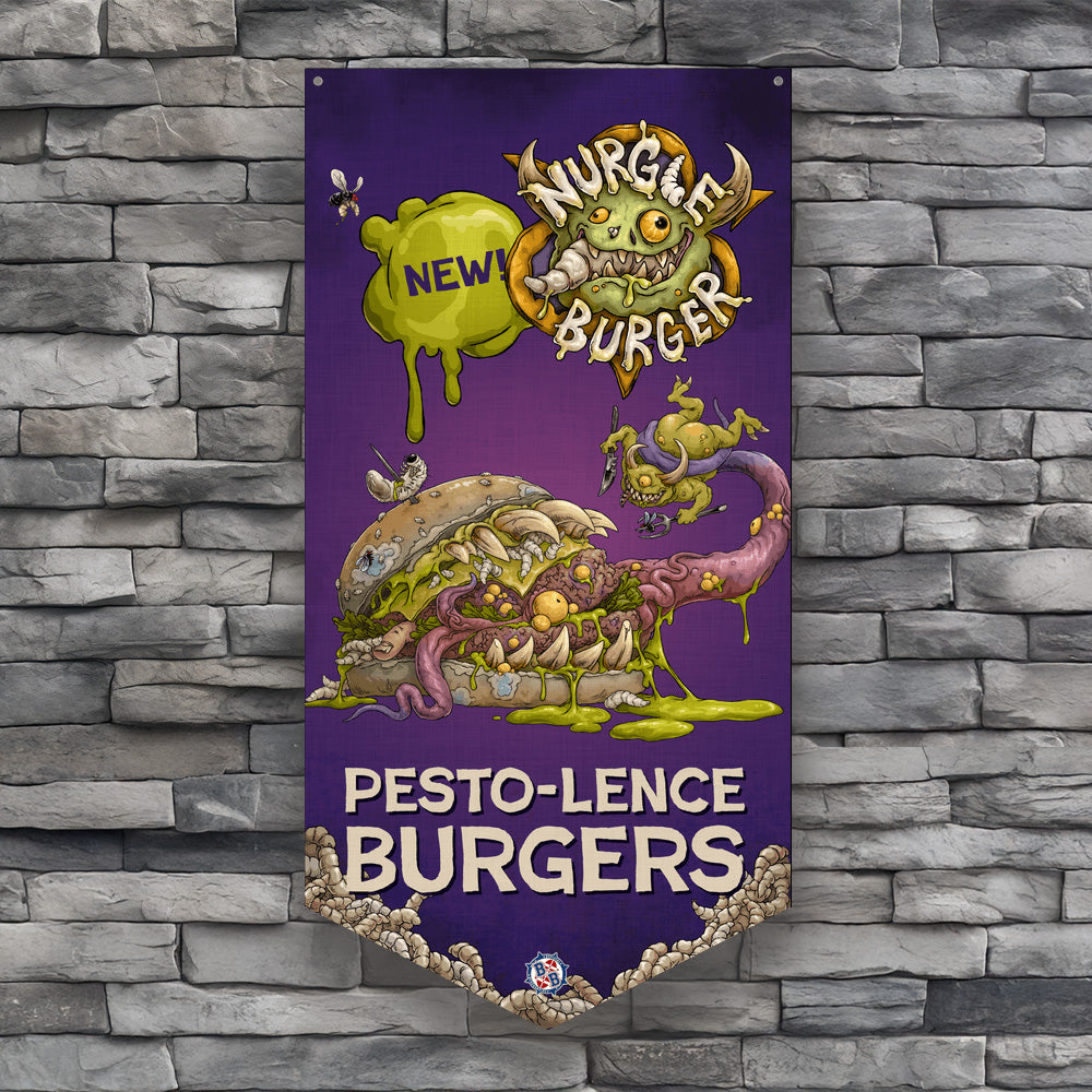 Blood Bowl Nurgle Burger Wall Banner