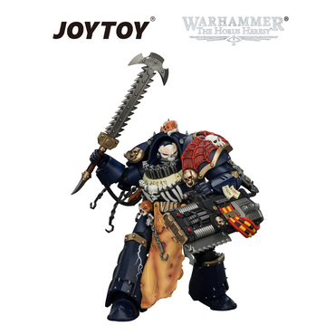 JOYTOY Warhammer The Horus Heresy - Night Lords, Contekar Terminator 1 with Chainblade & Volkite Cavitor (1/18 Scale) Preorder