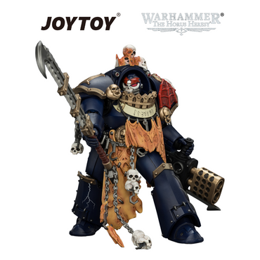 JOYTOY Warhammer The Horus Heresy - Night Lords, Contekar Terminator Dissident with Chainblade & Heavy Flamer (1/18 Scale) Preorder