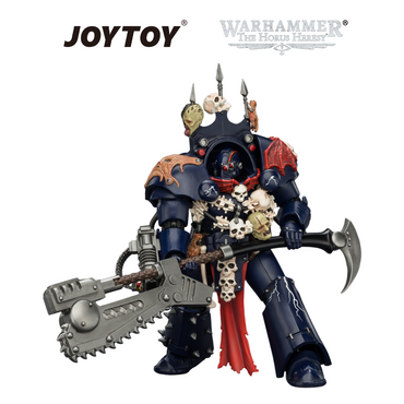 JOYTOY Warhammer The Horus Heresy - Night Lords, Legion Praetor in Tartaros Terminator Armour with Volkite Charger, Headsman’s Axe & Trophies of Judgement (1/18 Scale) Preorder