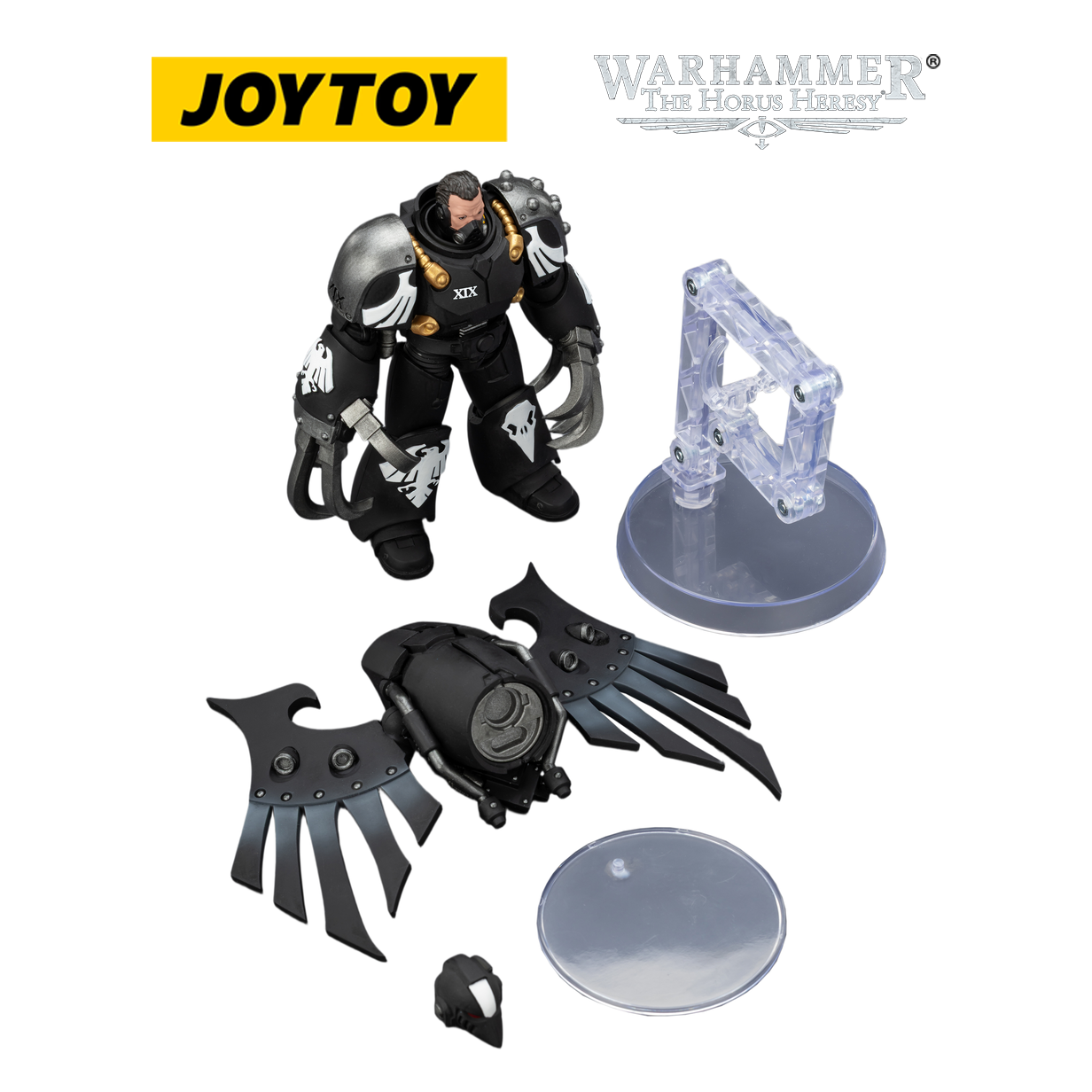 JOYTOY Warhammer The Horus Heresy Raven Guard - Dark Fury, Chooser of the Slain with Raven's Talon Claw (1/18 Scale) Preorder