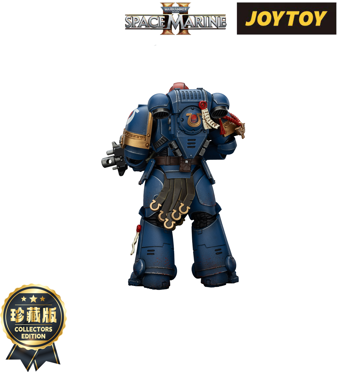 JoyToy Warhammer 40,000: Space Marine 2 Action Figure - Ultramarines, Sergeant Gadriel - Collector’s Edition (1/18 Scale)