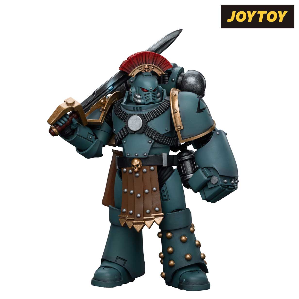 JoyToy Warhammer The Horus Heresy White Scars Legion Praetor in Cataphractii Terminator Armour with Cyber Hawk, Chogorian sword and combi-melta JoyToy Warhammer The Horus Heresy White Scars Legion Praetor in Cataphractii Terminator Armour with Cyber Hawk, Chogorian sword and combi-melta