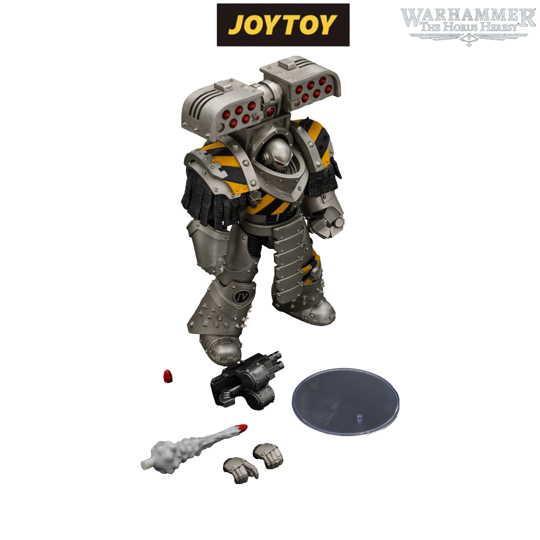 JoyToy Warhammer The Horus Heresy Action Figure - Iron Warriors, Tyrant Siege Terminator with Rocket Launcher (1/18 Scale) Preorder