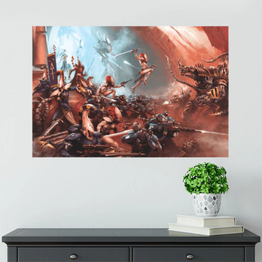 Aeldari Battle For Hymnos Poster