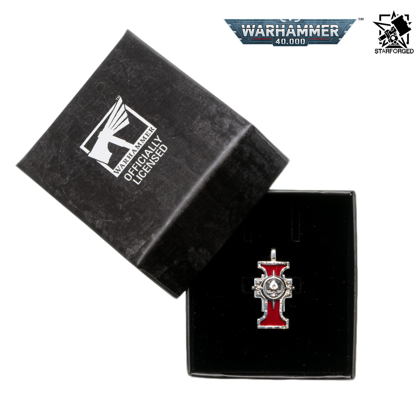 Starforged Warhammer 40,000 Inquisition Seal of the Holy Ordos Silver Pendant