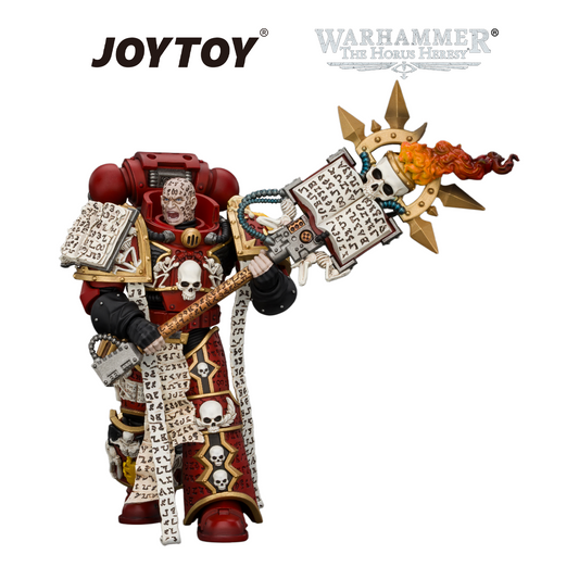 JOYTOY Warhammer The Horus Heresy - Word Bearers, Erebus, the Dark Apostle with Crux Malifica and Plasma Pistol (1/18 Scale) Preorder