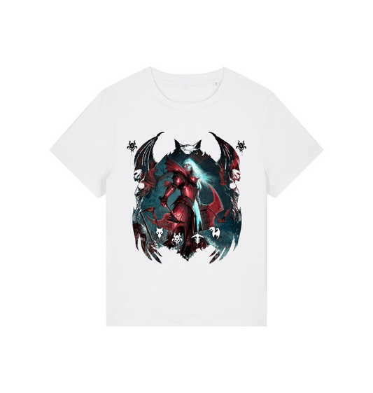 White Printed T-shirt Front