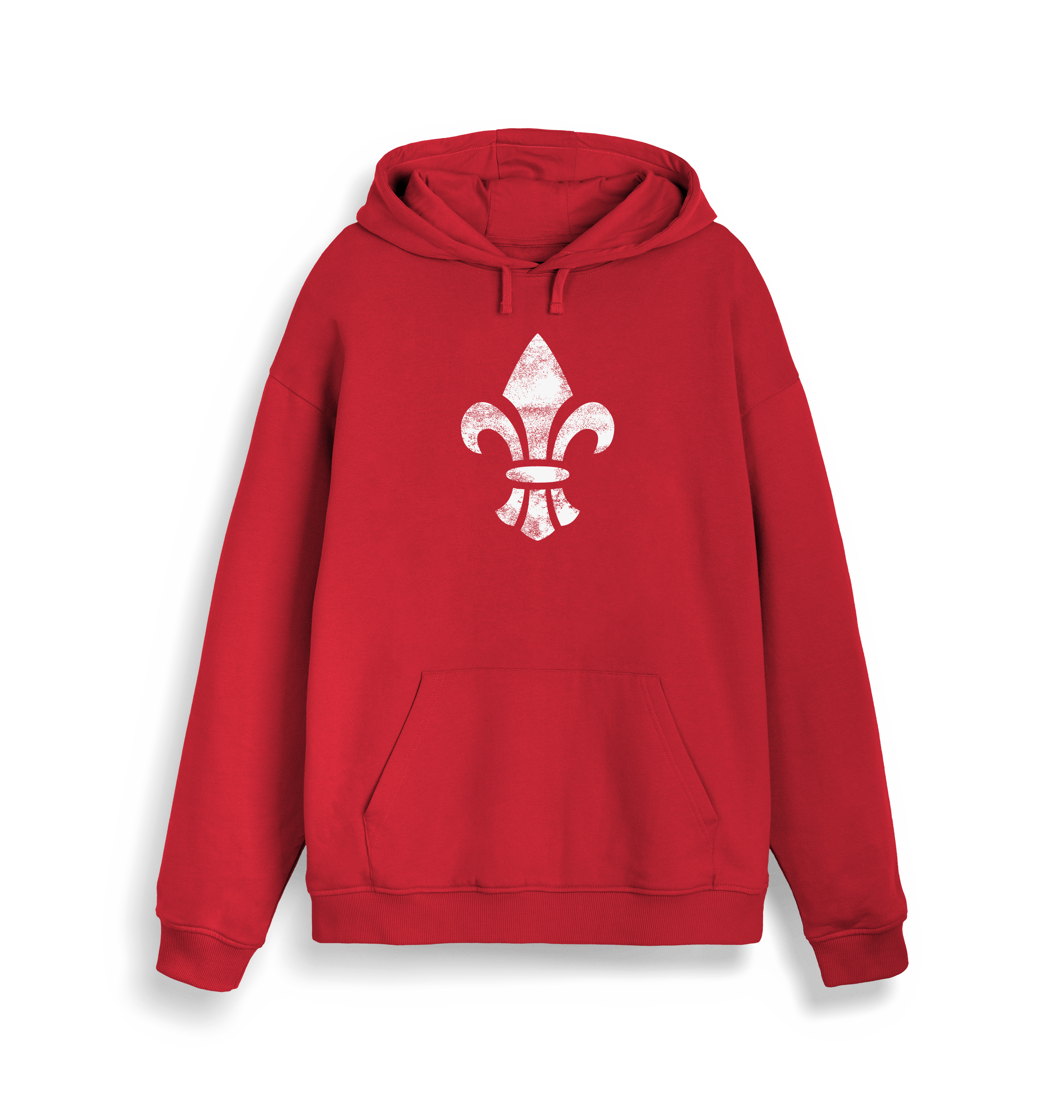 Red Printed Sweater Front