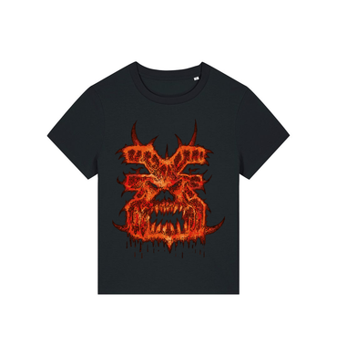 Black Printed T-shirt Front