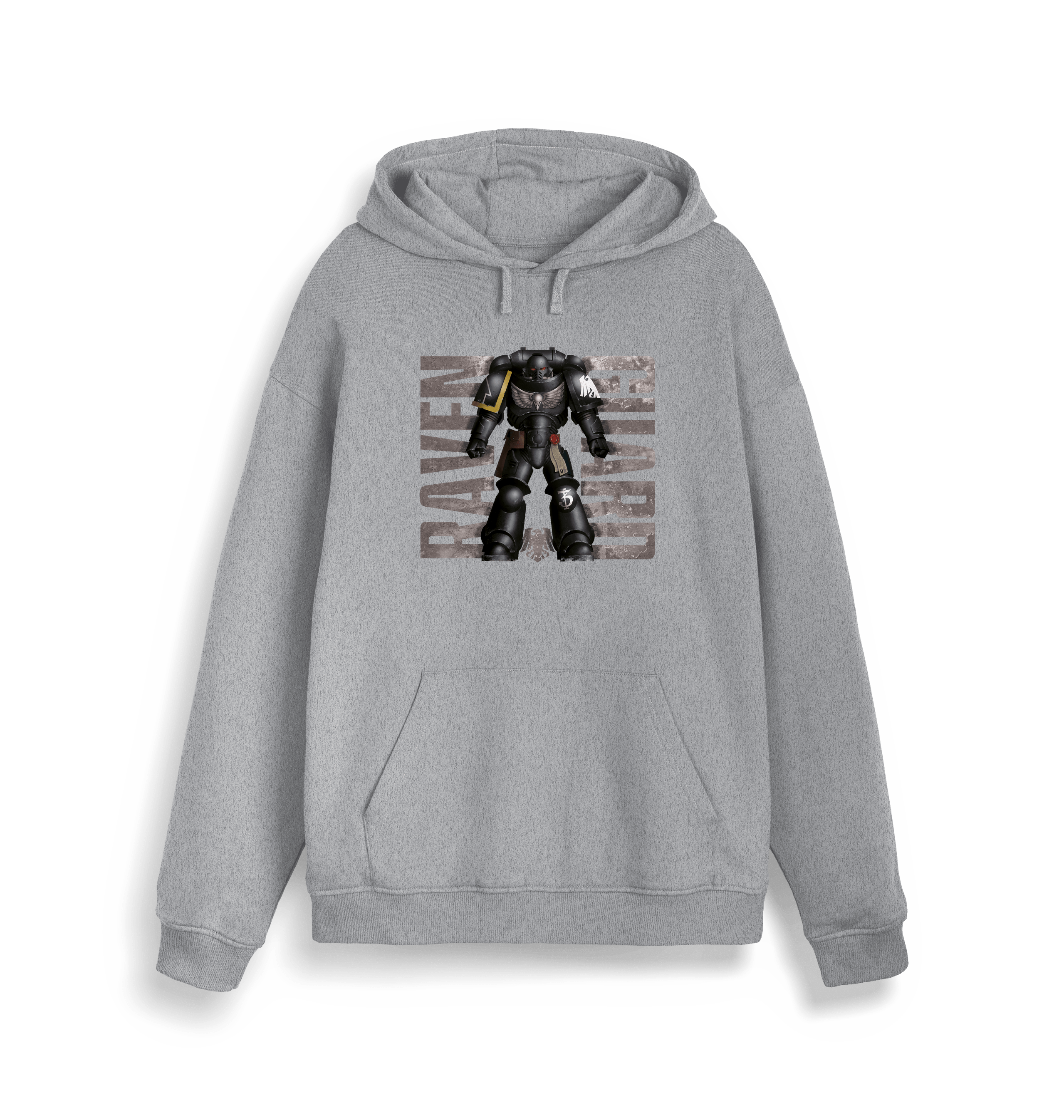 Heather Grey Printed Sweater Front