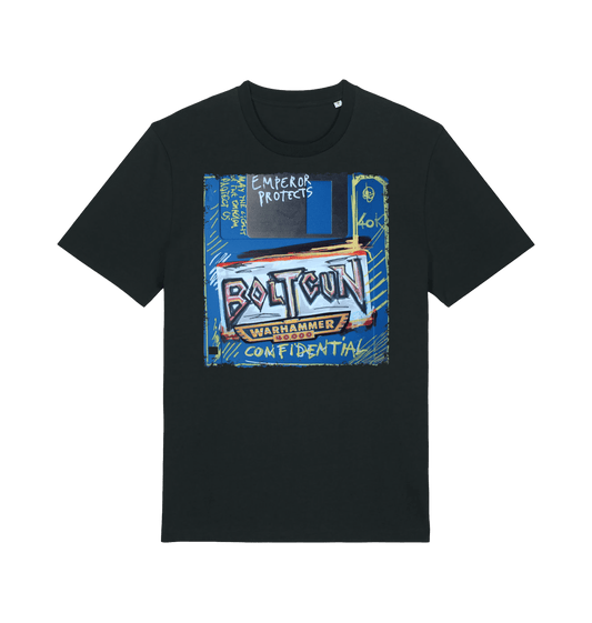 Black Printed T-shirt Front