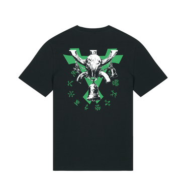 Black Printed T-shirt Back