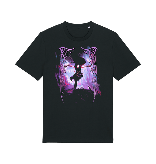 Black Printed T-shirt Front