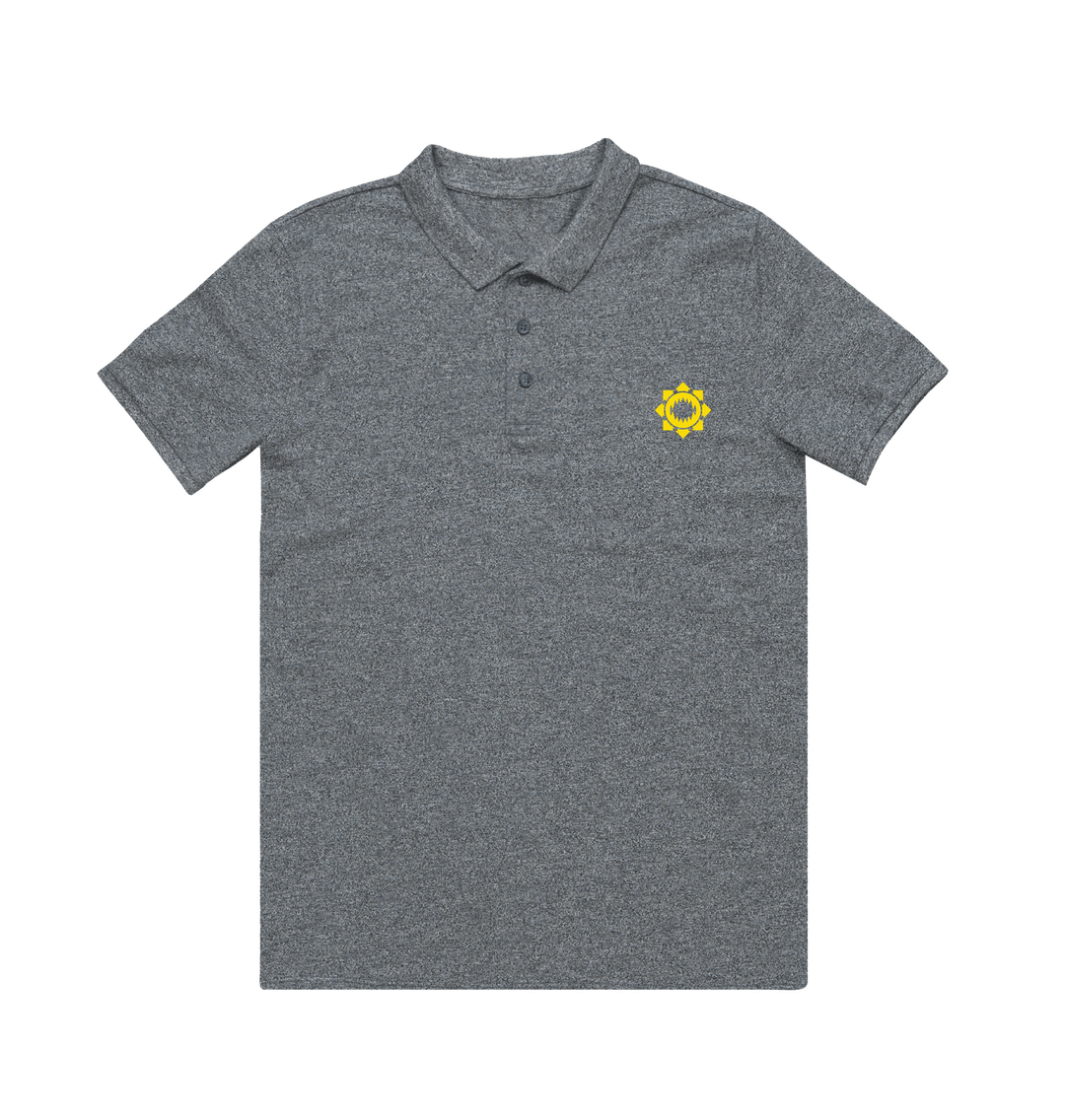 Heather Grey World Eaters Polo Shirt