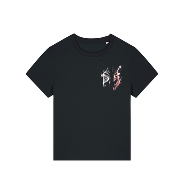 Black Printed T-shirt Front