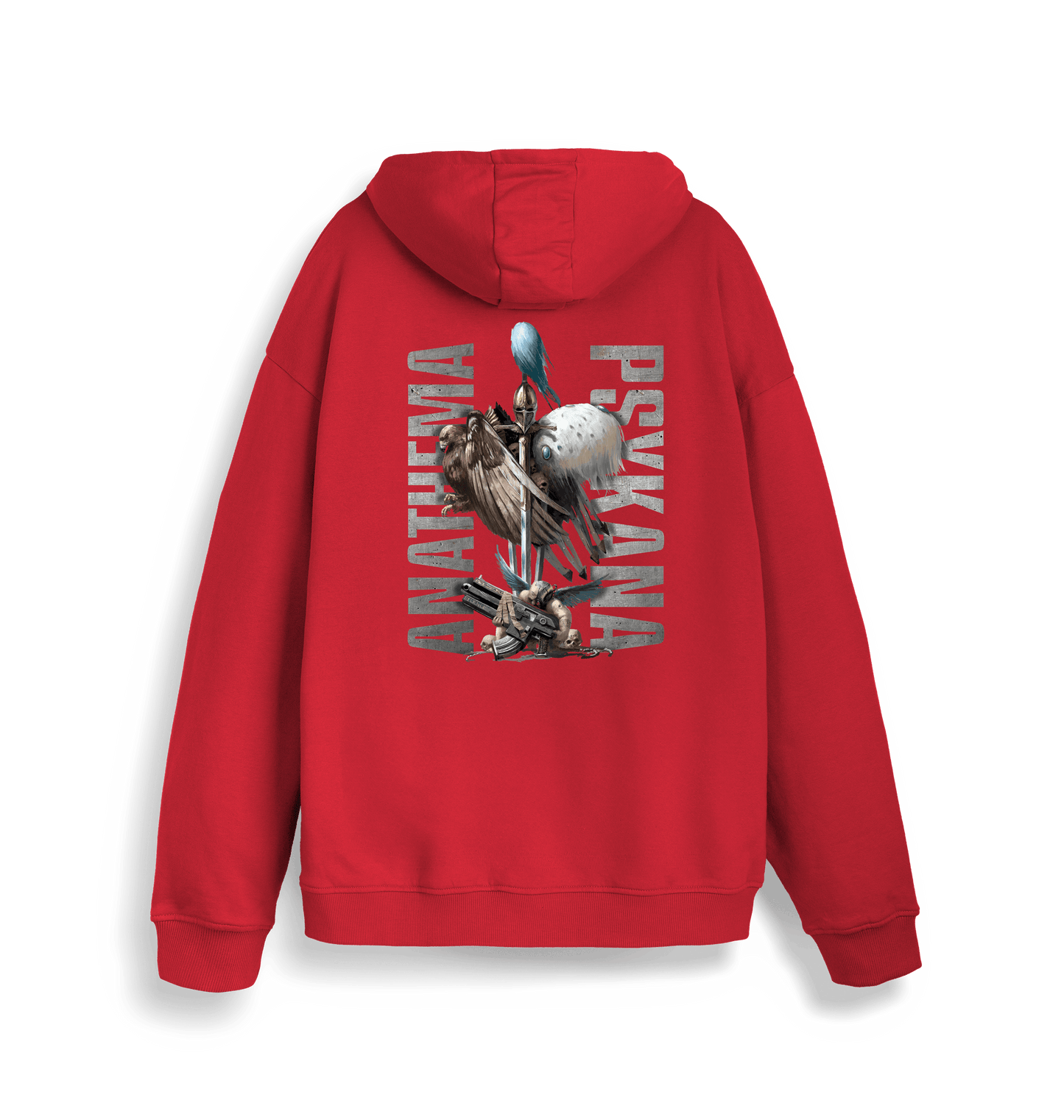 Red Printed Sweater Back