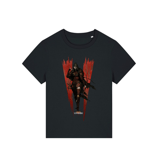 Black Printed T-shirt Front