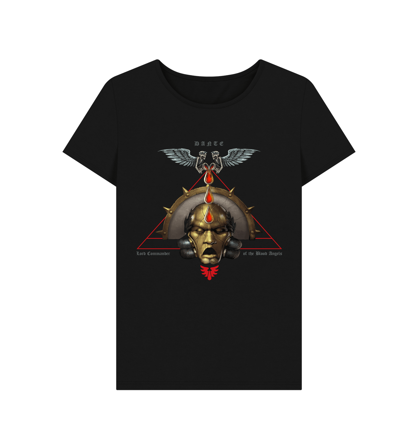 Black Blood Angels Commander Dante Fitted T Shirt