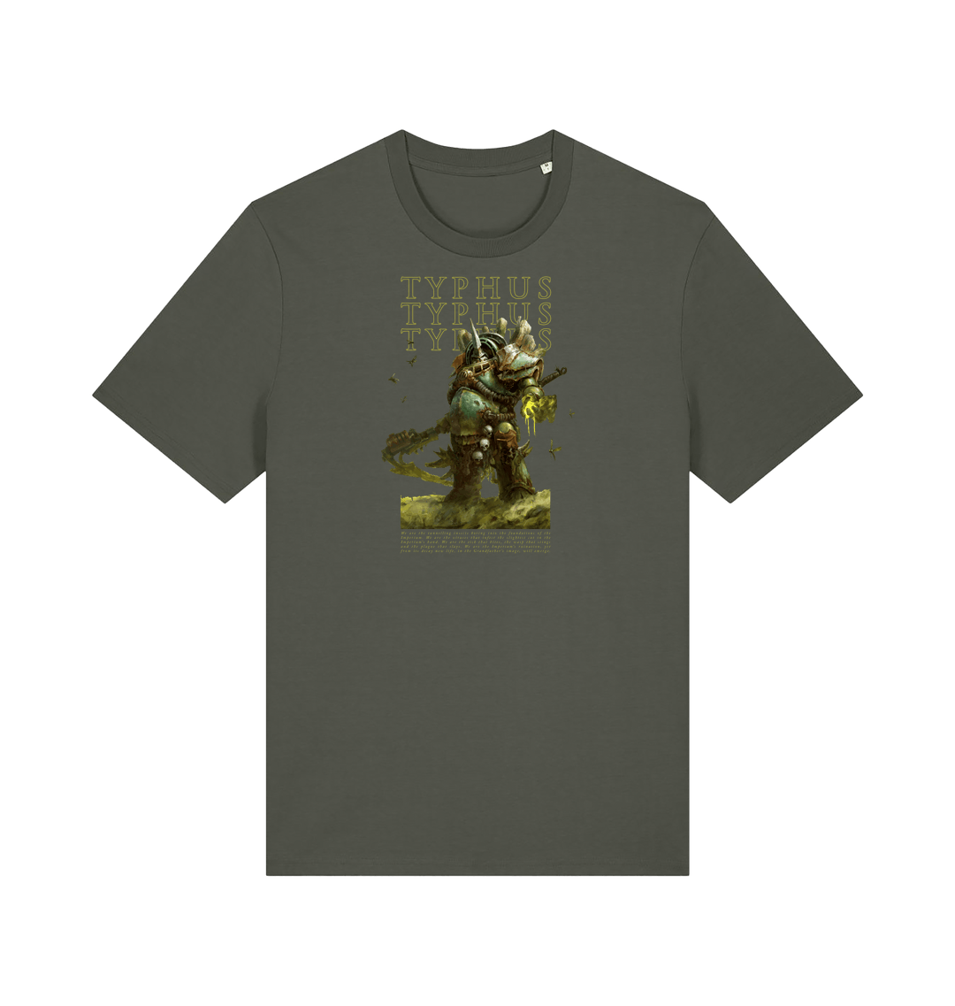 Khaki Printed T-shirt Front